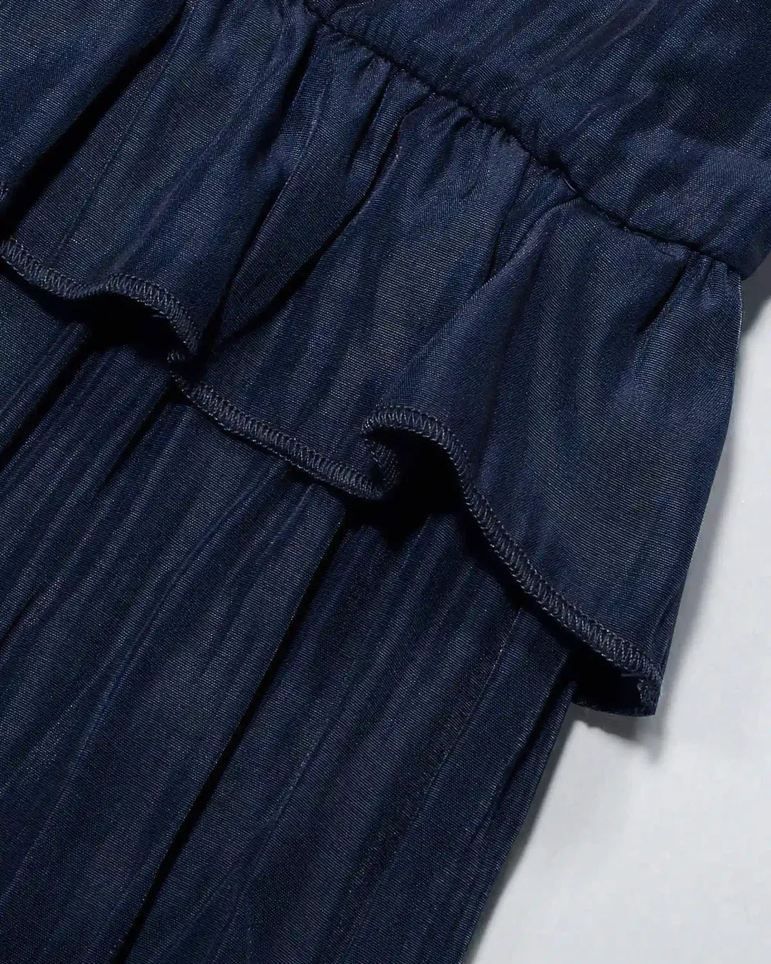Robe Longue à Volants Dos Nu