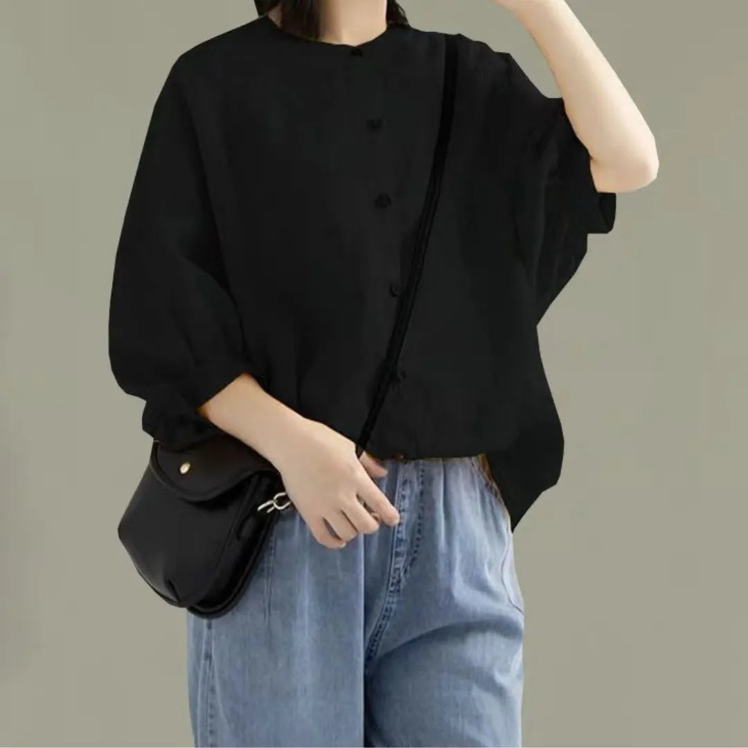 Blouse Coton Lin Décontractée