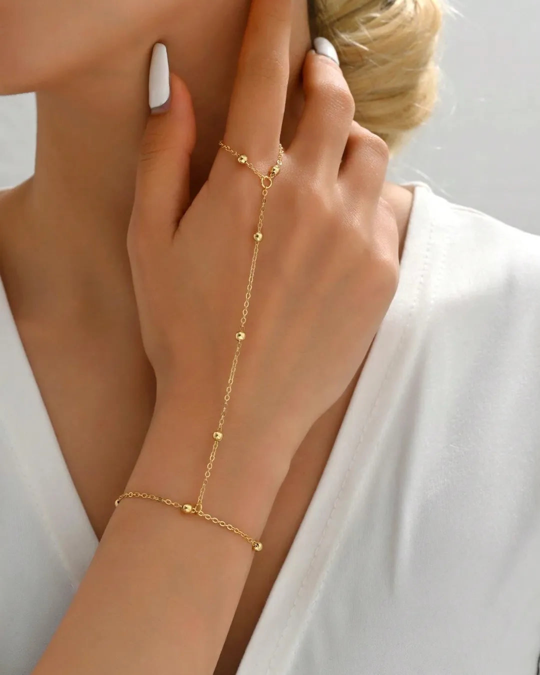Vintage Ring With Heart Chain Bracelet by Coziqe –  from ycjmn1-sr.myshopify.com