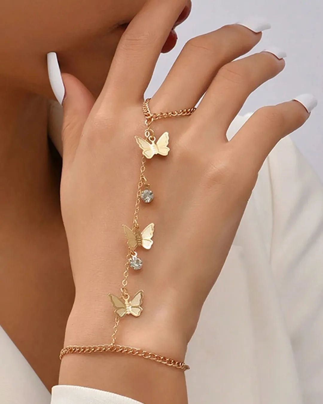Vintage Ring With Heart Chain Bracelet by Coziqe –  from ycjmn1-sr.myshopify.com
