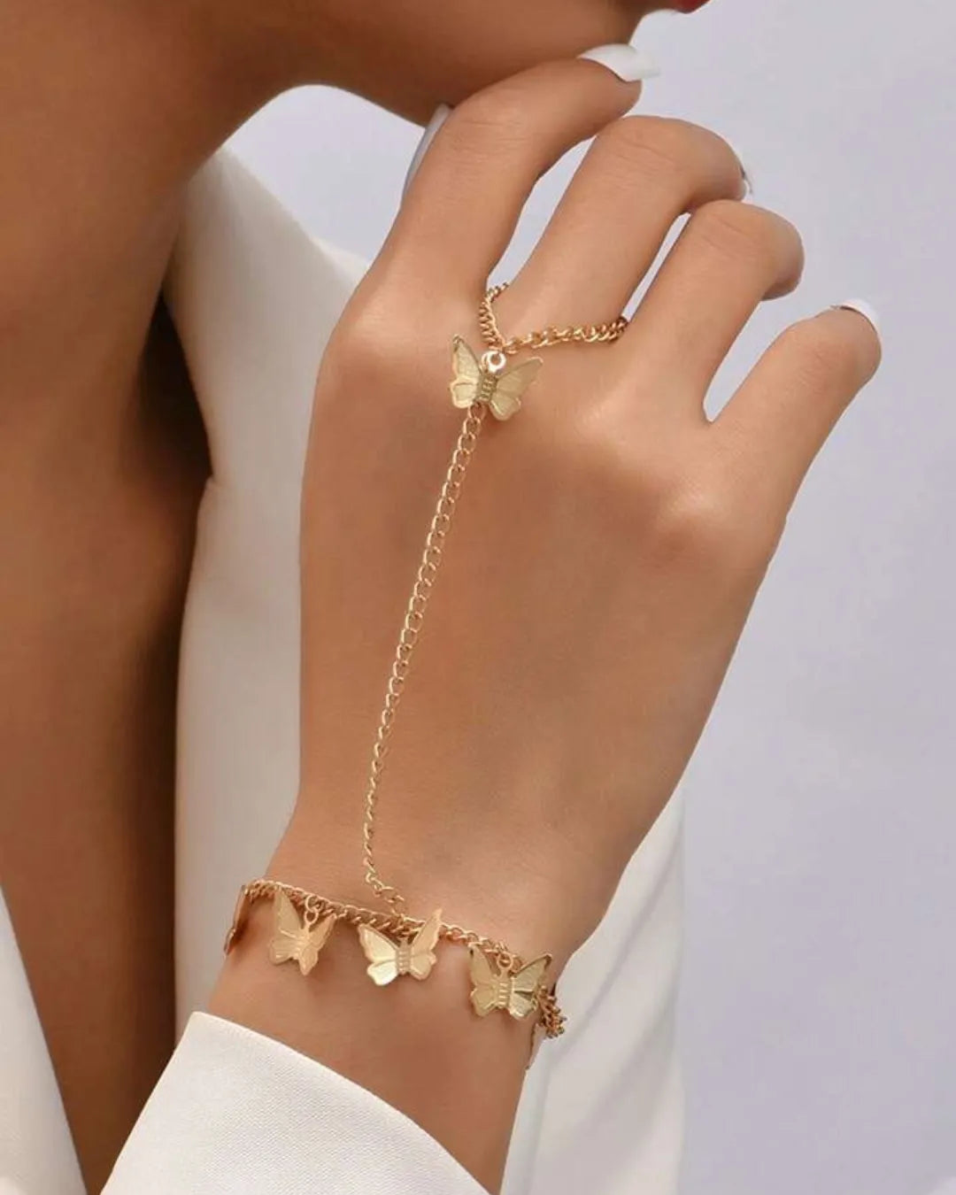 Vintage Ring With Heart Chain Bracelet by Coziqe –  from ycjmn1-sr.myshopify.com