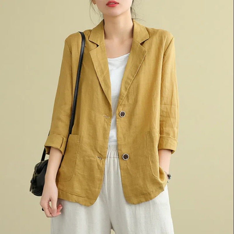 Blazer Fluide Élisa - Yellow | Coziqe